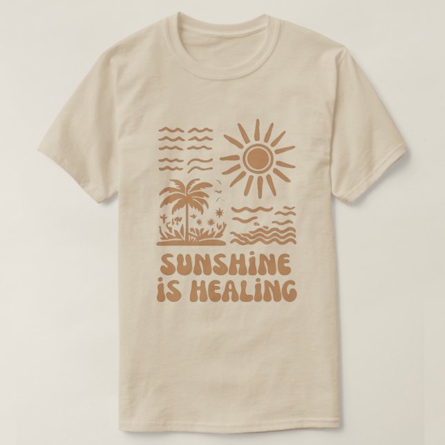 Camiseta Luz Solar de Cura  (Frente do Design)