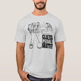 Camiseta Luz T da matéria dos pedais de embreagem