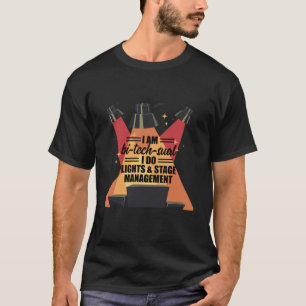 Camiseta Luzes claras Palco de iluminação Gif