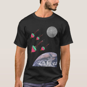 Camiseta Luzes da bolha no espaço