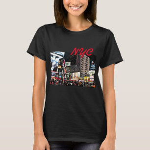 Camiseta Luzes da Cidade de NYC para mulheres