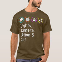 Luzes de ação da câmera Corta Filme Engraçado Trip
