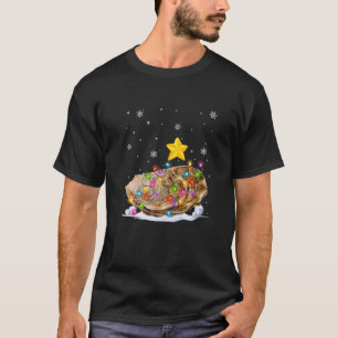 Camiseta Luzes de Árvore de Natal de Ostros do Natal