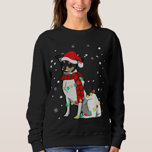 Camiseta Luzes de Cachorro de RAT de Natal (Frente)