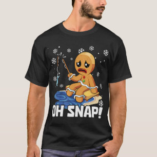 Camiseta Luzes de chapéu de Papai Noel de robalo de pesca d