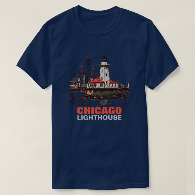 CAMISETA LUZES DE CHICAGO (Frente do Design)