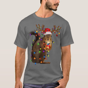Camiseta Luzes de Esquilo de Natal