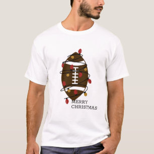 Camiseta Luzes de futebol do Feliz Natal