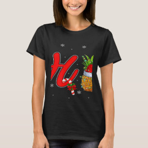 Camiseta Luzes de Natal Abacaxi Ho3 Ho Ho Ho Abacaxi Chris
