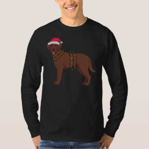 Camiseta Luzes de Natal do Laboratório de Chocolate do Retr