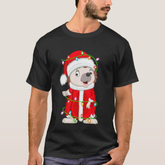 Camiseta Luzes de Natal do Ourico Cacheiro Fantasia de Papa