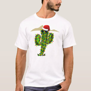 Camiseta Luzes de Natal do Saguaro