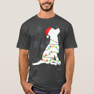 Camiseta Luzes de Natal Labrador Cachorro de Retriever