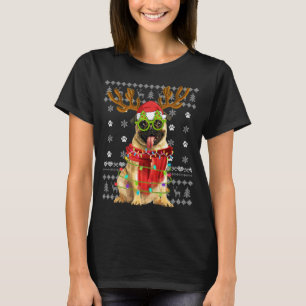Camiseta Luzes de Natal Sudoríssimas Cachorros Cachorros Ca