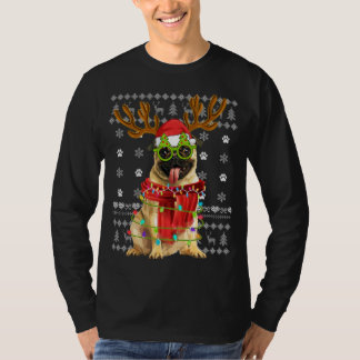 Camiseta Luzes de Natal Sudoríssimas Cachorros Cachorros Ca