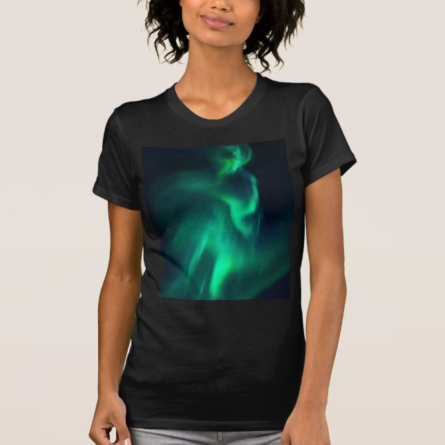 Camiseta Luzes de Norte Verde Aurora (Frente)