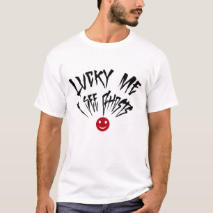 Camiseta Luzes De Sobrinho Eu Vejo Fantasmas