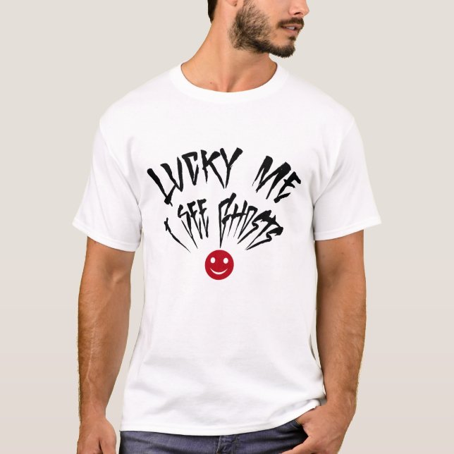 Camiseta Luzes De Sobrinho Eu Vejo Fantasmas (Frente)
