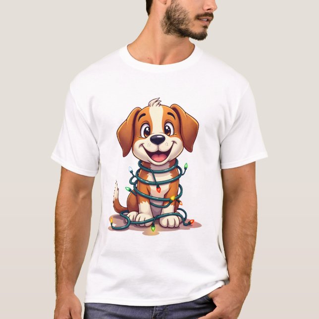 Camiseta Luzes do Merry Beagle (Frente)
