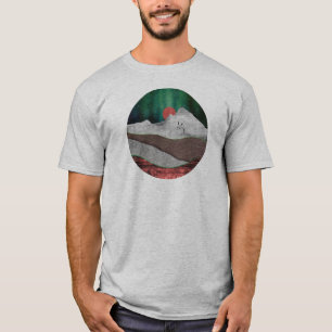 Camiseta Luzes do Norte Montanhosas