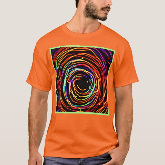Camiseta Luzes em Espiral Brilham (Frente)