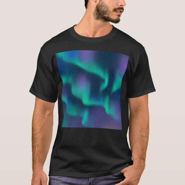 Camiseta Luzes Nortes Aurora Borealis (Frente)
