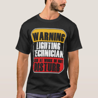Camiseta Luzes técnicas de iluminação Motor luminoso