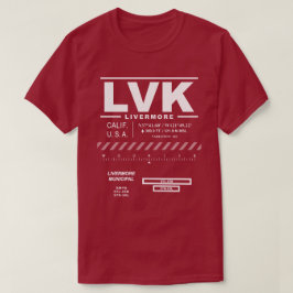 Camiseta LVK T do aeroporto municipal de Livermore