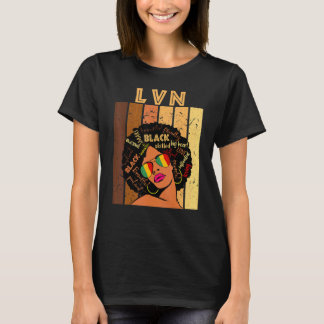 Camiseta Lvn Enfermeira Vocacional Licenciada Mulheres Afro