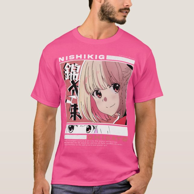 Camiseta Lycoris Recoil Cute Nishikigi Chisato (Frente)