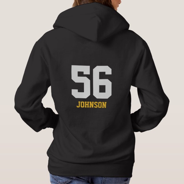 Camiseta LYFL 01 | Logotipo branco personalizado feminino (Verso)