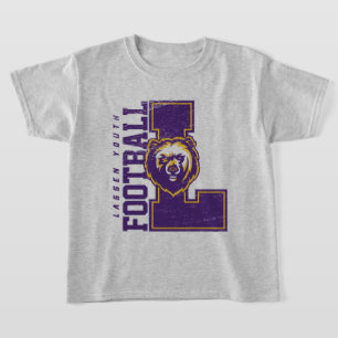 Camiseta LYFL 06   Kids Logotipo de Lassen Roxo