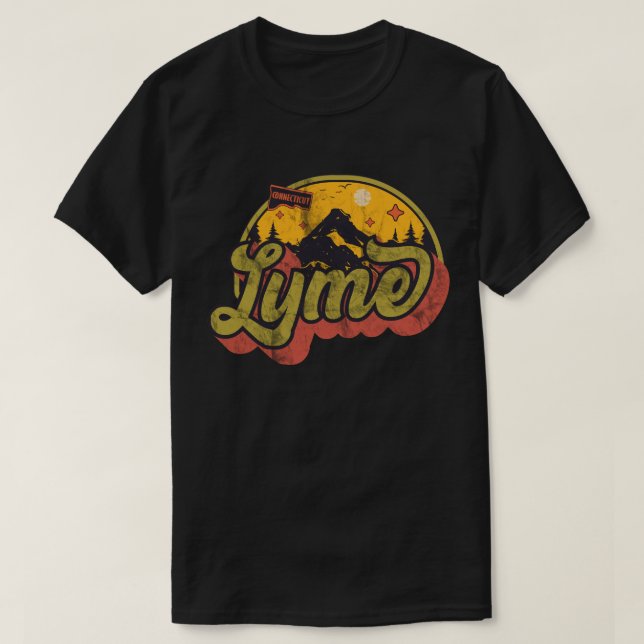 Camiseta Lyme, Connecticut (Frente do Design)
