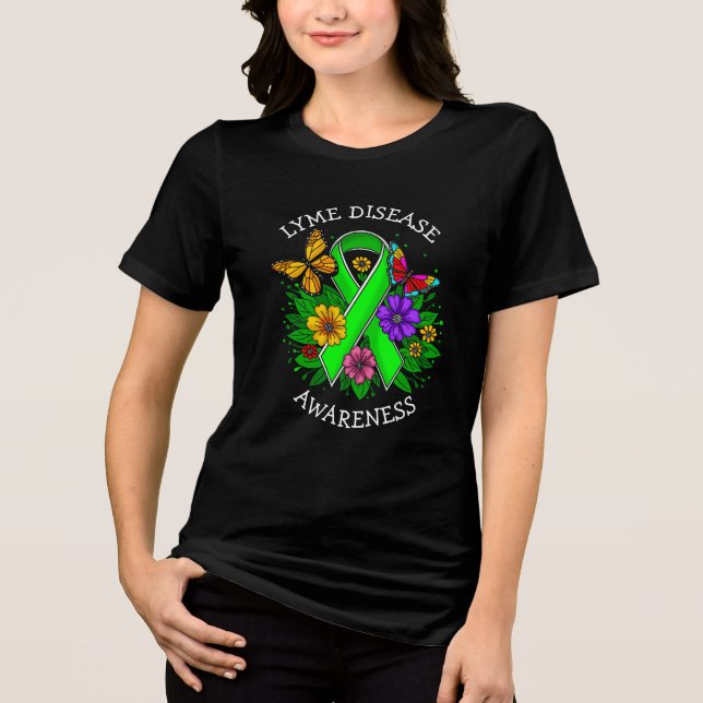 Camiseta Lyme Disease Awareness Ribbon (Frente)