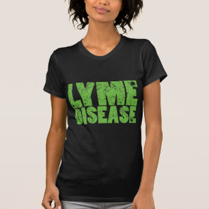 Camiseta Lyme esverdeia de "o design da doença Lyme" com