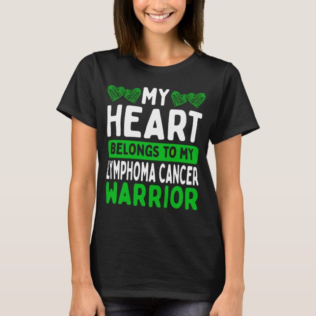 Camiseta Lymphoma Cancer Awareness Lymphoma Cancer Warrior (Frente)