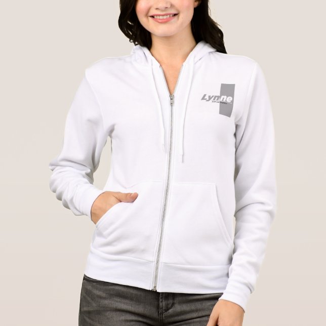 Camiseta Lynne marca kiwi Bella+Canvas Cheio-Zip Hoodie (Frente)