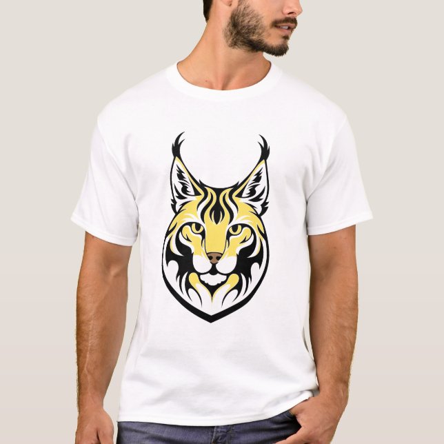 Camiseta Lynx, gato selvagem (Frente)