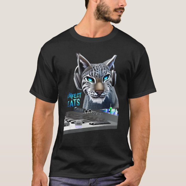 Camiseta Lynx Music bate em músico animal de Bobcat (Frente)