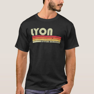 Camiseta LYON Surname Funny Retro Vintage 80S 90S Aniversár