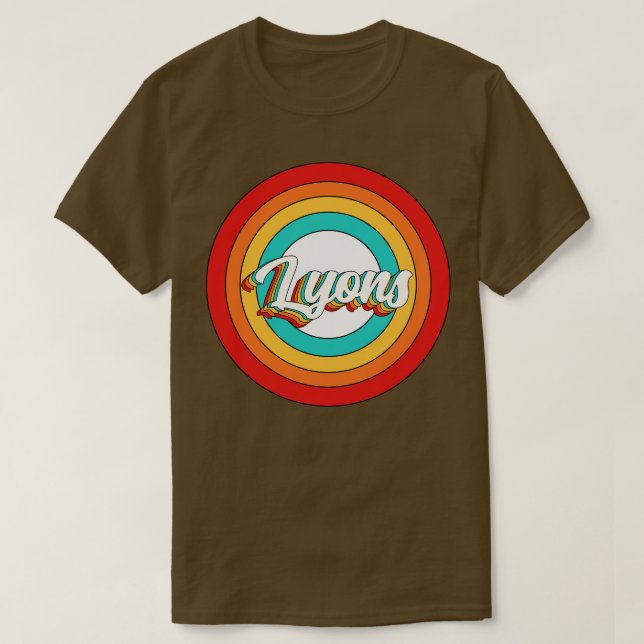 Camiseta Lyons Name Shirt Vintage Lyons Circ (Frente do Design)
