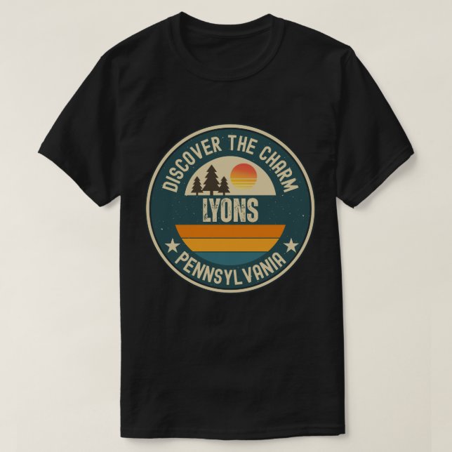 Camiseta Lyons, Pensilvânia (Frente do Design)
