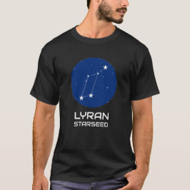 Camiseta Lyran StarSeed Tee com constelação Lyra