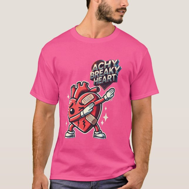 Camiseta LyricLyfe - ACHY BREAKY HEART (Frente)