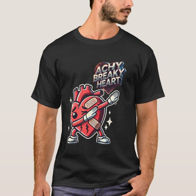 Camiseta LyricLyfe - ACHY BREAKY HEART (Frente)