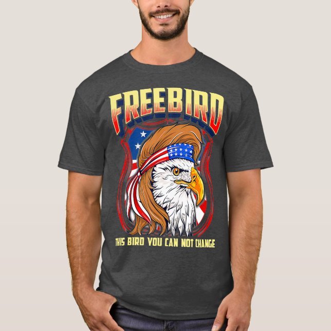Camiseta LyricLyfe  FREE BIRD  Eagle (Frente)