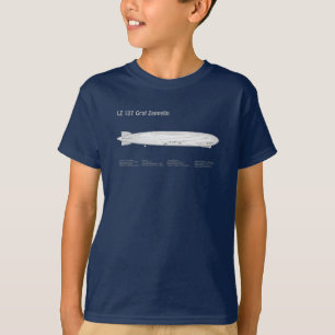 Camiseta LZ 127 Graf Zeppelin - Planos de Impressão de Aero