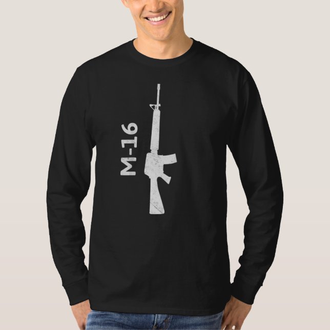 Camiseta M16 Armas Militares de segundo de Arma Alteração A (Frente)