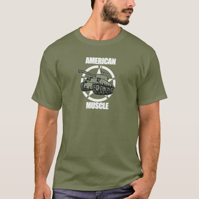 Camiseta M4 Sherman American Tank (Frente)