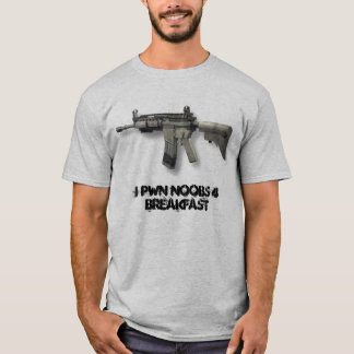 CAMISETA M4A1, PEQUENO ALMOÇO DE I PWN NOOBS 4
